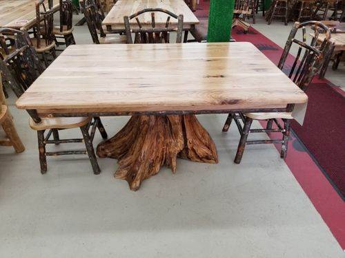 Hickory Stump Dining Tables Multiple