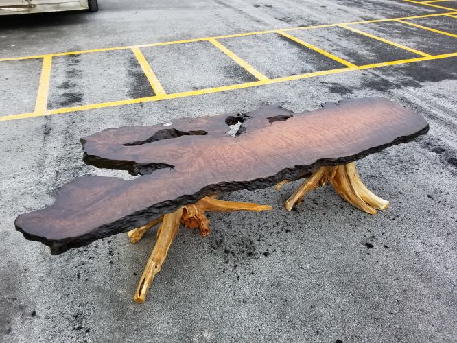 Redwood Burl Stump Coffee Table (SAMPLE)
