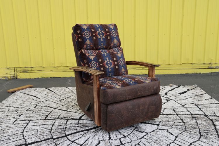 Whiskey Barrel Arm Recliner
