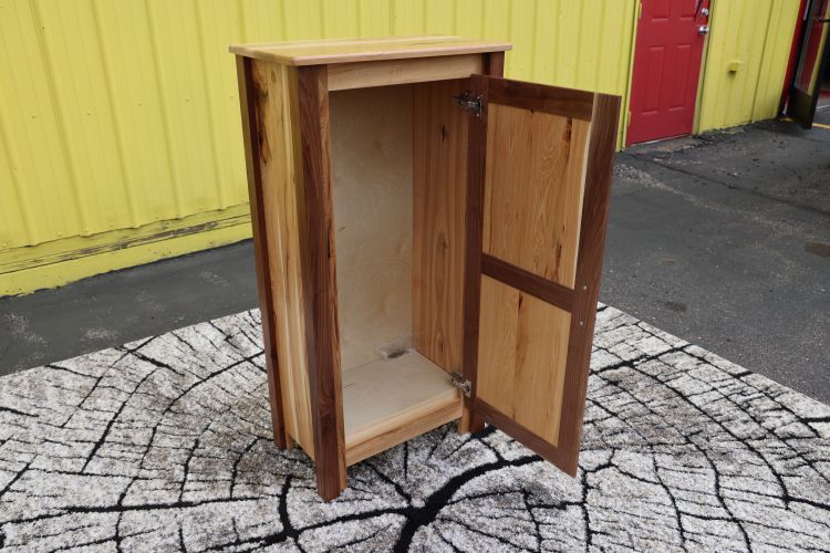 Hickory Walnut One Door Pantry