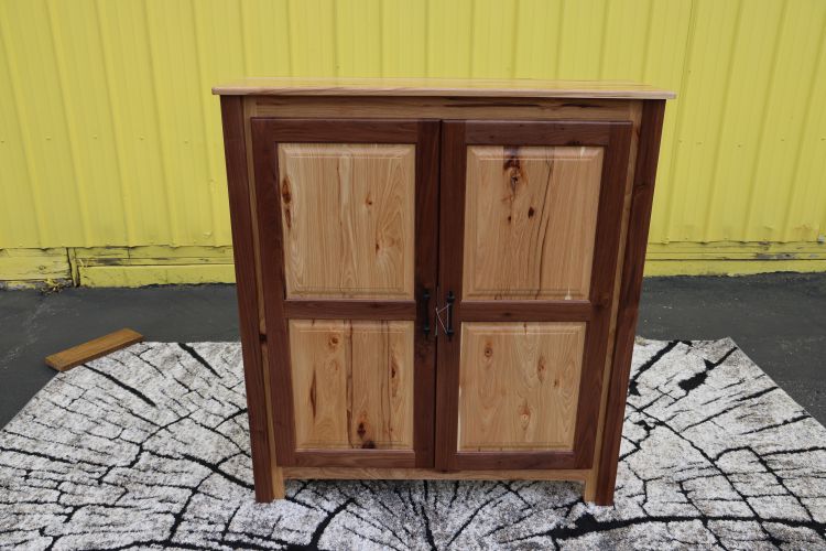 Hickory Walnut Two Door Pantry