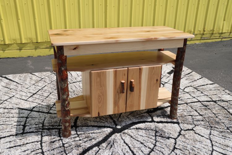 Hickory Entertainment Stand - Regular Edge