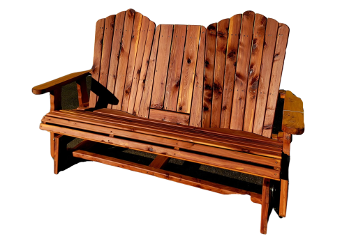 Red Cedar Loveseat Glider