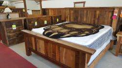 Deluxe Oak Reclaimed Barn Wood Queen Size Bed